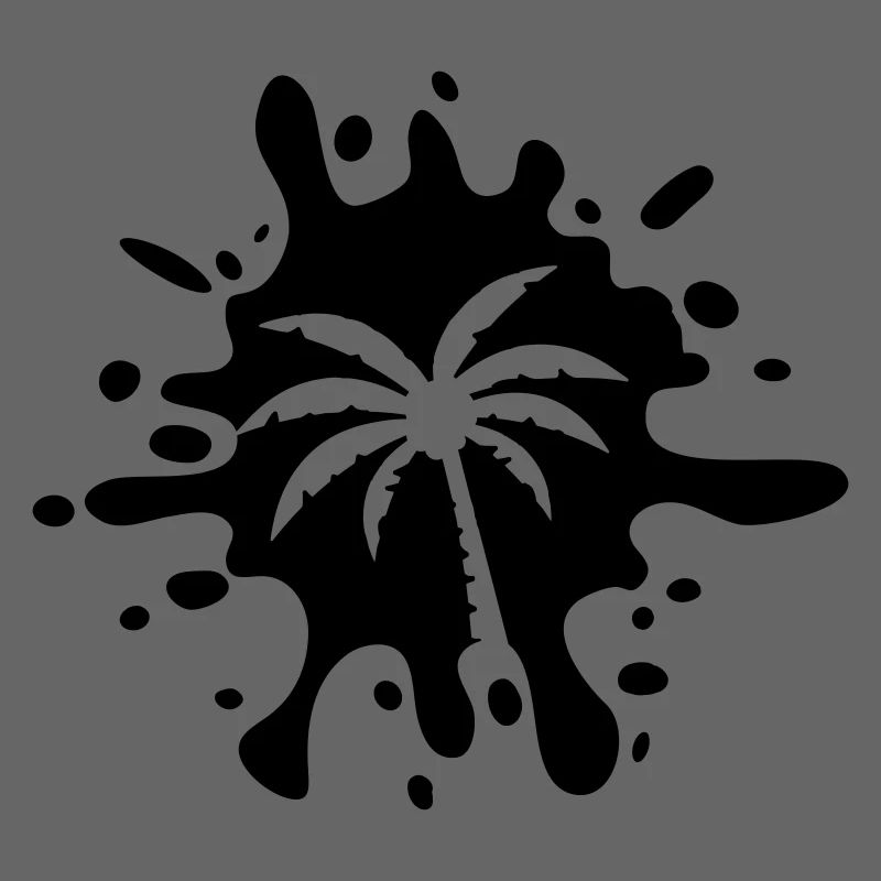 Palme Symbol Klecks