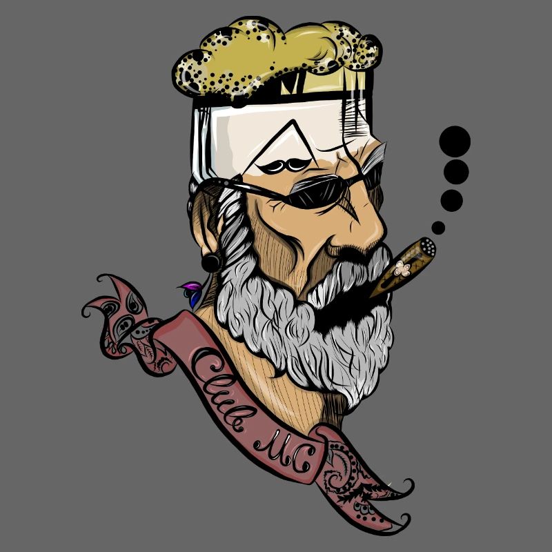 Bart Mann mit Zigarre