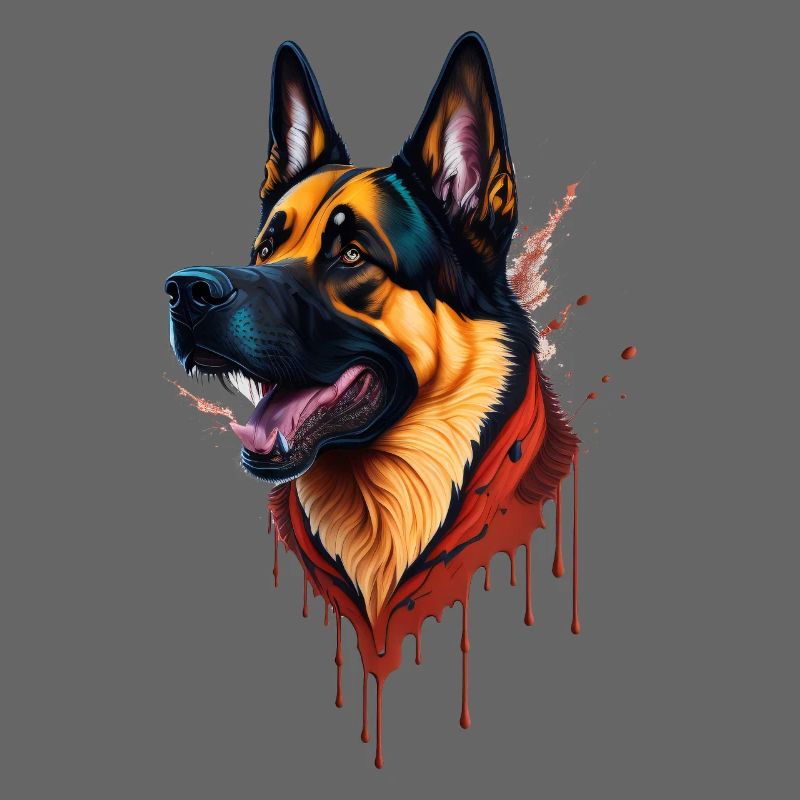 schäferhund german shepherd splashart