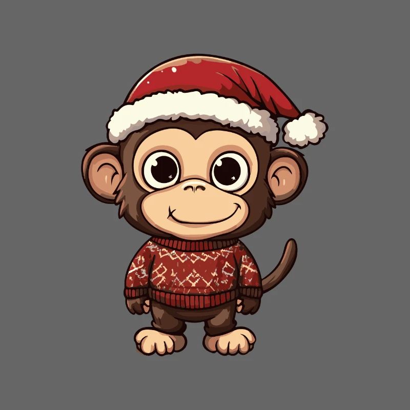 Affe Weihnachten Comic