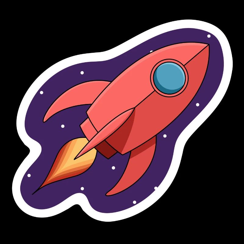 Rocket stickers