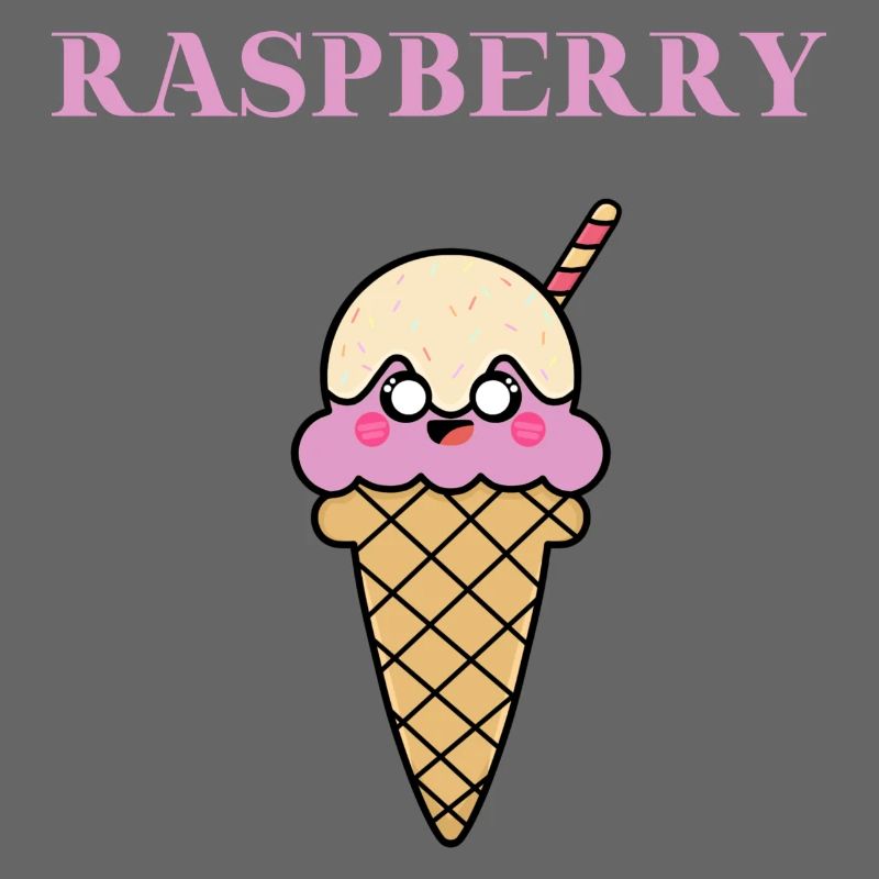 Raspberry Himbeer Eis Eiscreme Geschenkidee süß