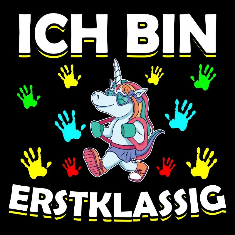 Ich bin ERSTKLASSIG Einhorn Einschulung Geschenk