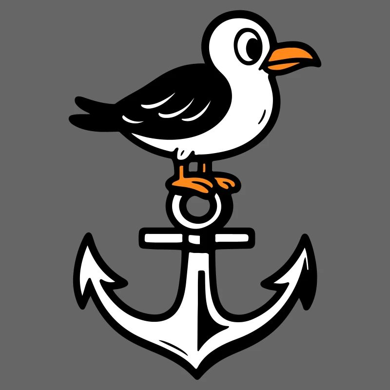 Möwe Anker Comic