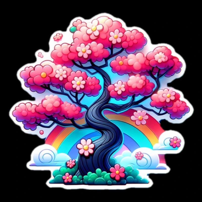Kirschbaum Mit Wunderschönen Blüten
