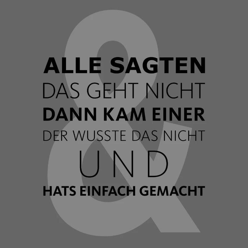 Da kam Einer