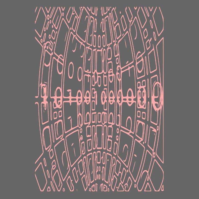 Code binaire Abstrait (rose)