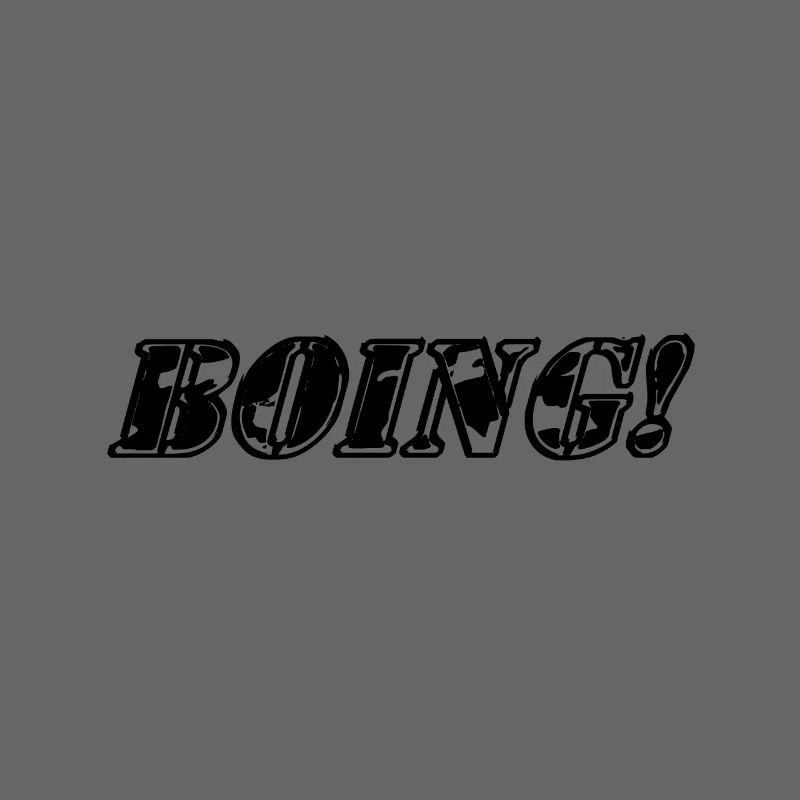Boing ! C’est un sort de BD. C’est un sort de dessin animé.