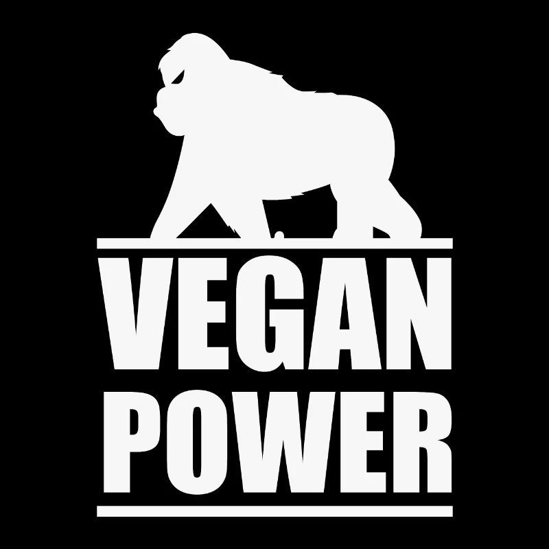 Vegan Power Gorilla Plant Based Gift Idea