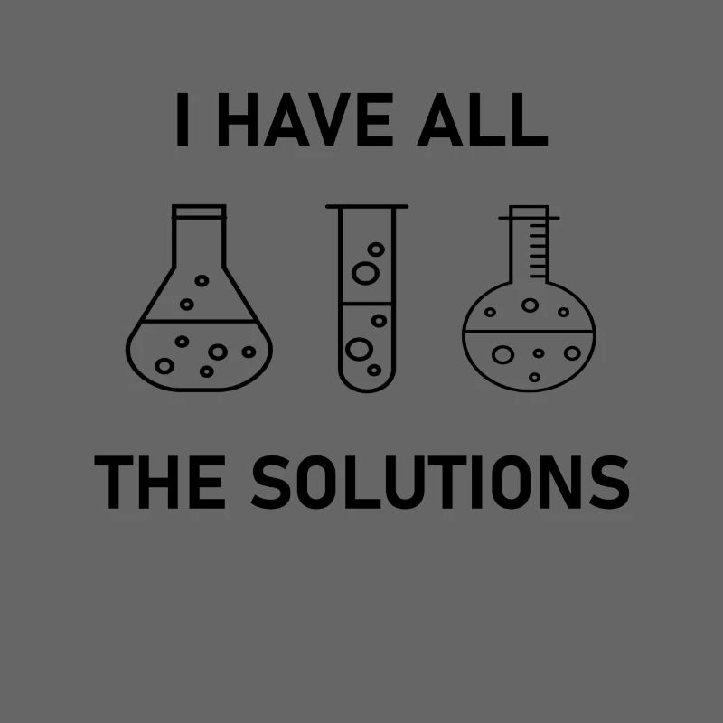 Chimiste Gift Science Nerd Solutions Labor Lab