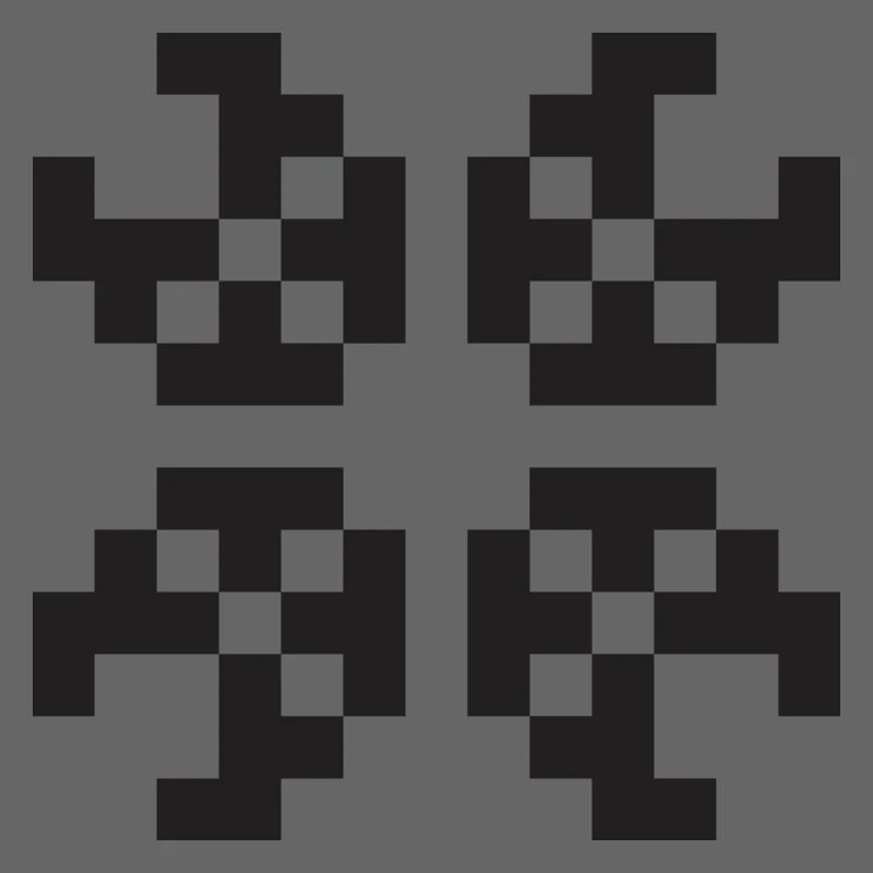 Pixel figure programmer web designer gift