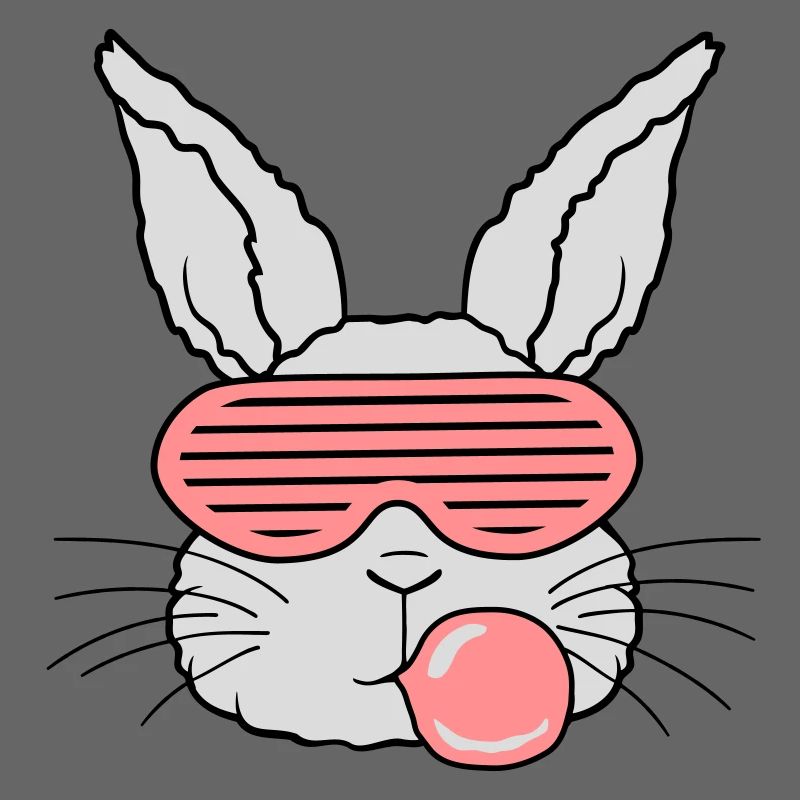 Chewing gum bubble lapin cool