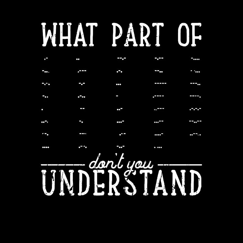 Welchen Teil von verstehen Sie nicht - Code