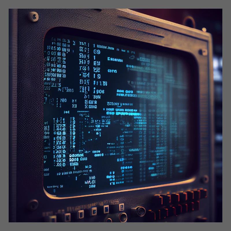Code sur un écran de PC