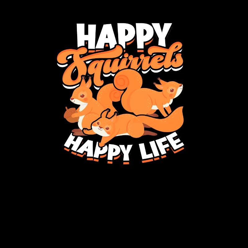 Glückliche Eichhörnchen, glückliches Leben - Eichhörnchen