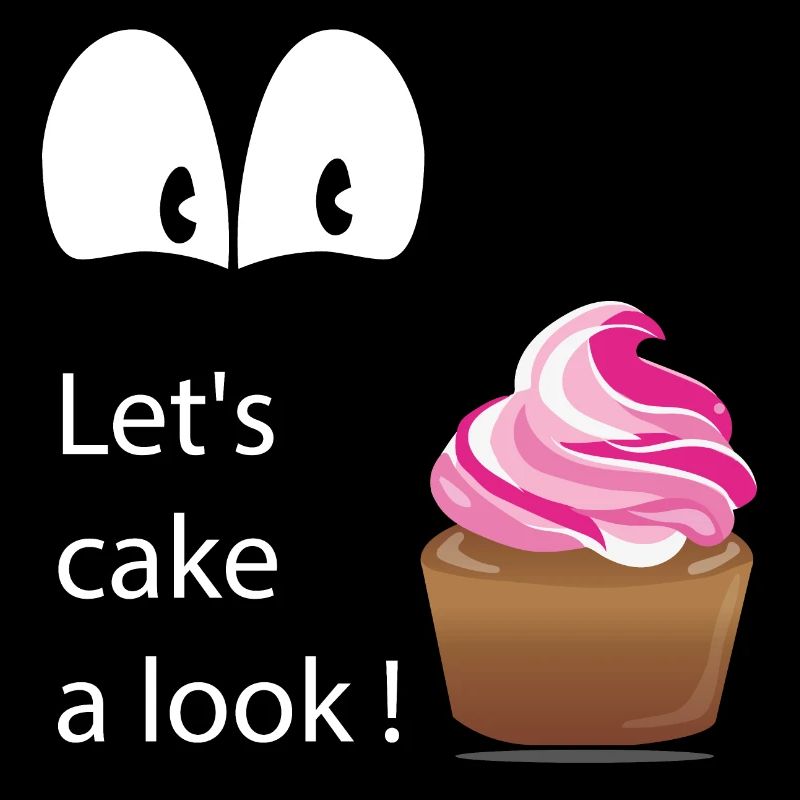 "Cake a Look" Texte Blanc