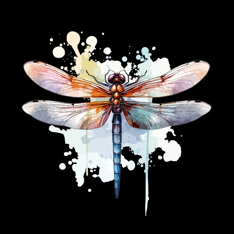 Libelle Aquarell