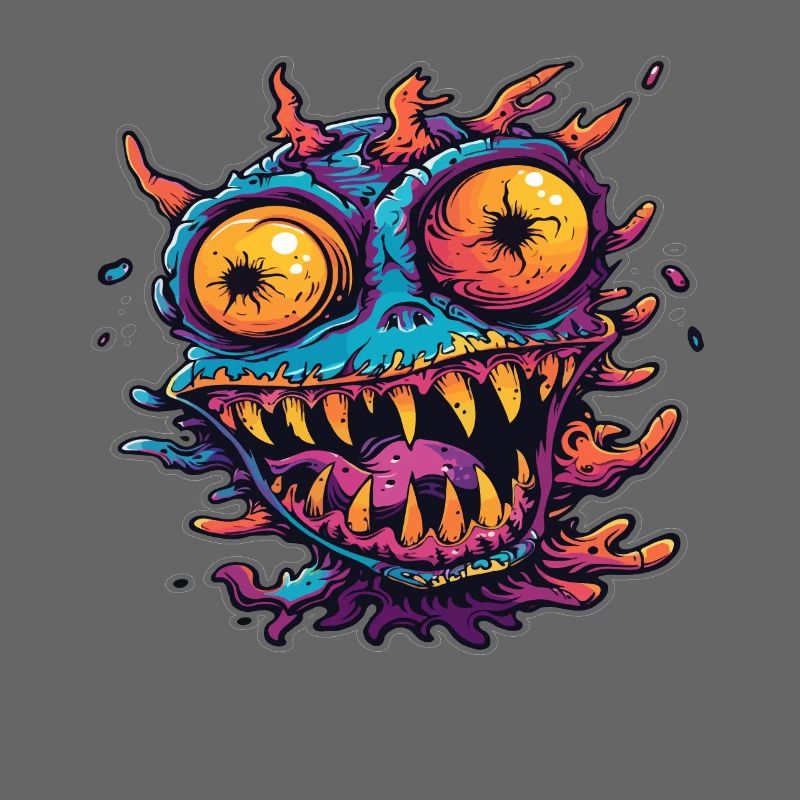 Halloween Spooky Monster Devil Demon Gift