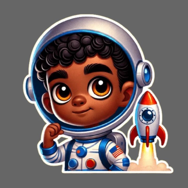 Ein junger Astronaut