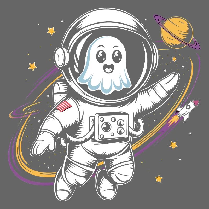 Fantôme mignon dans l’espace