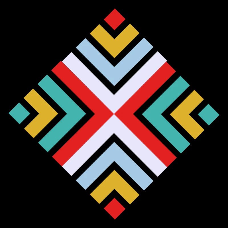 Folk geometric pattern
