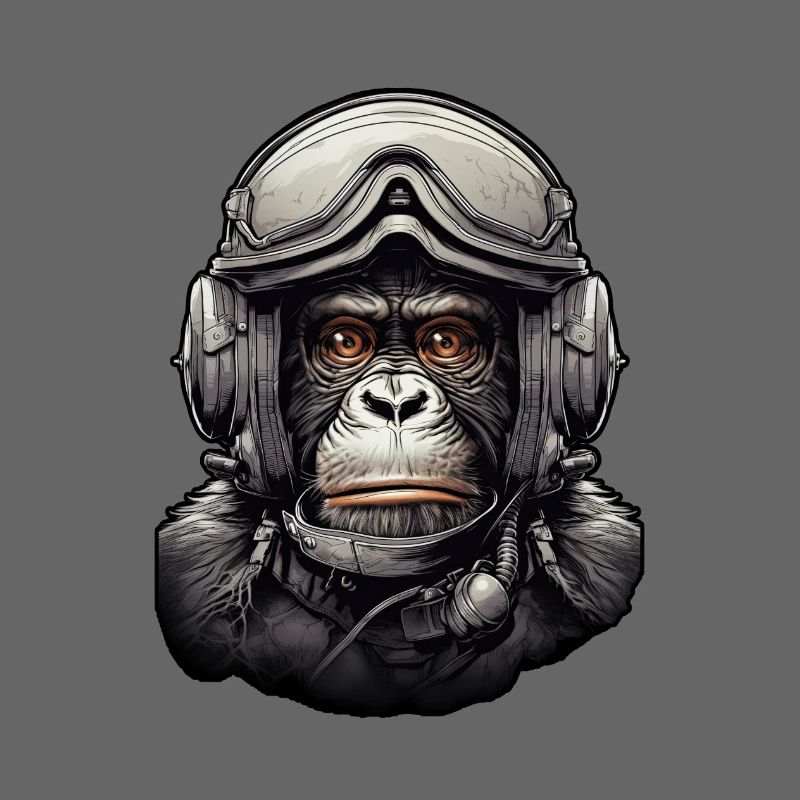 Pilot Monkey Digitale Kunst