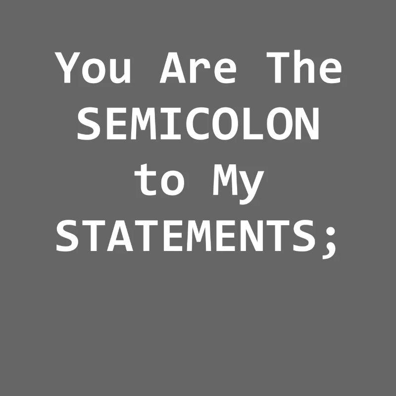 Programmierer Semikolion Computer Science Geschenk