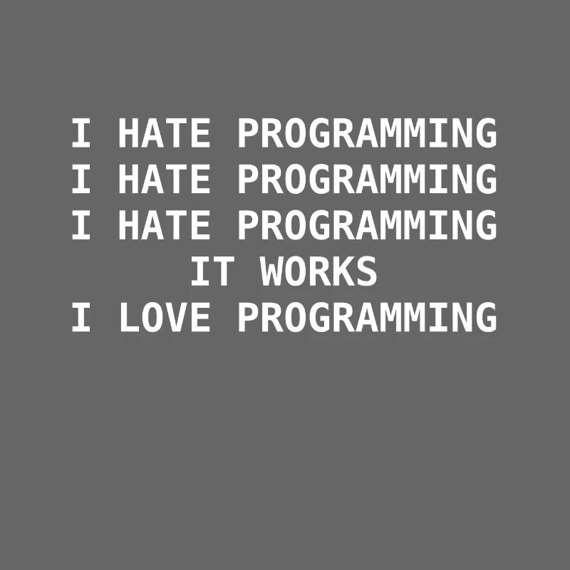 Je déteste la programmation idée nerd informatique