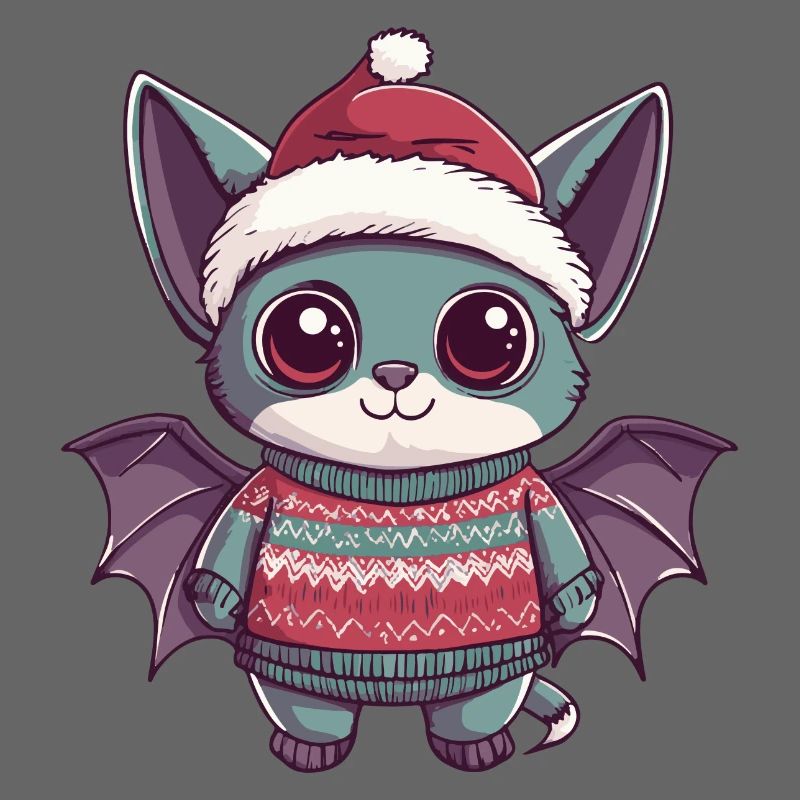 Fledermaus Weihnachten Comic