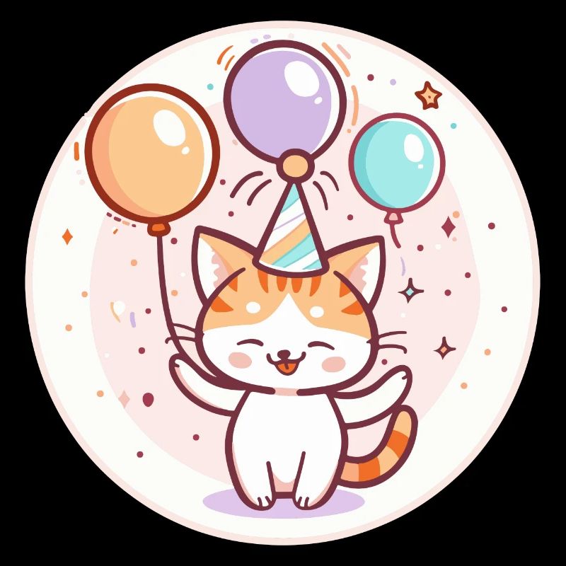 Bande dessinée d’anniversaire de chat