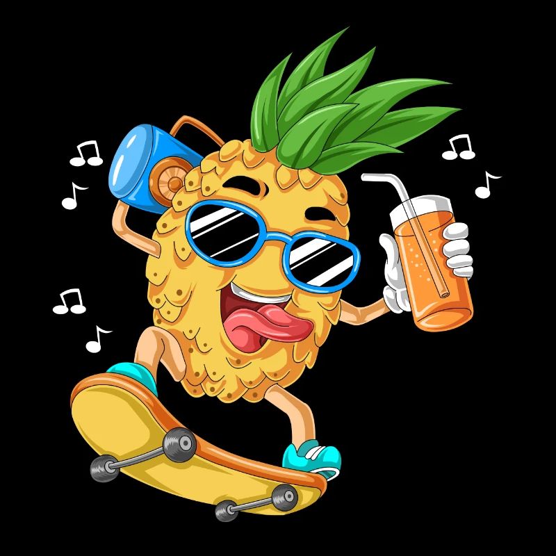 Pineapple skateboard