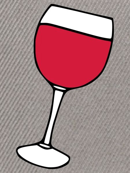 Rotwein im Glas