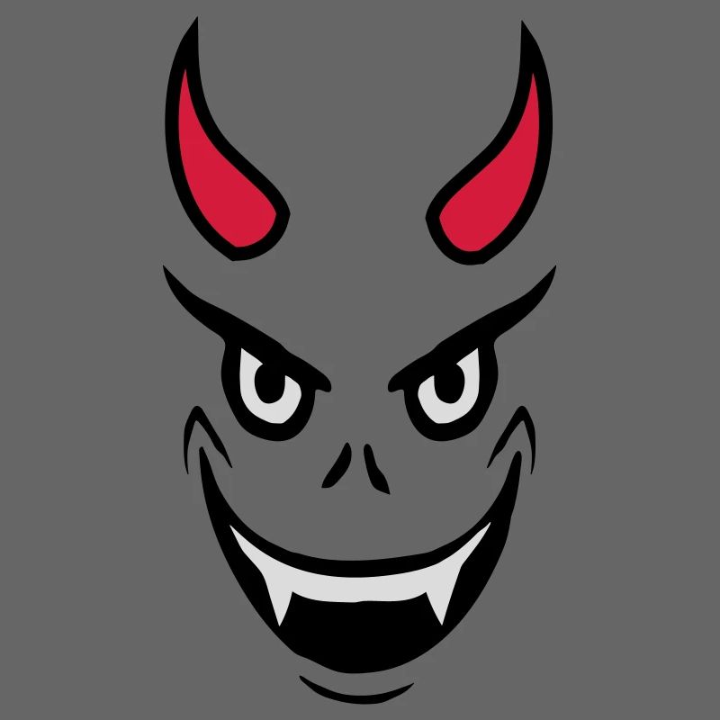 Evil Devil Face Design