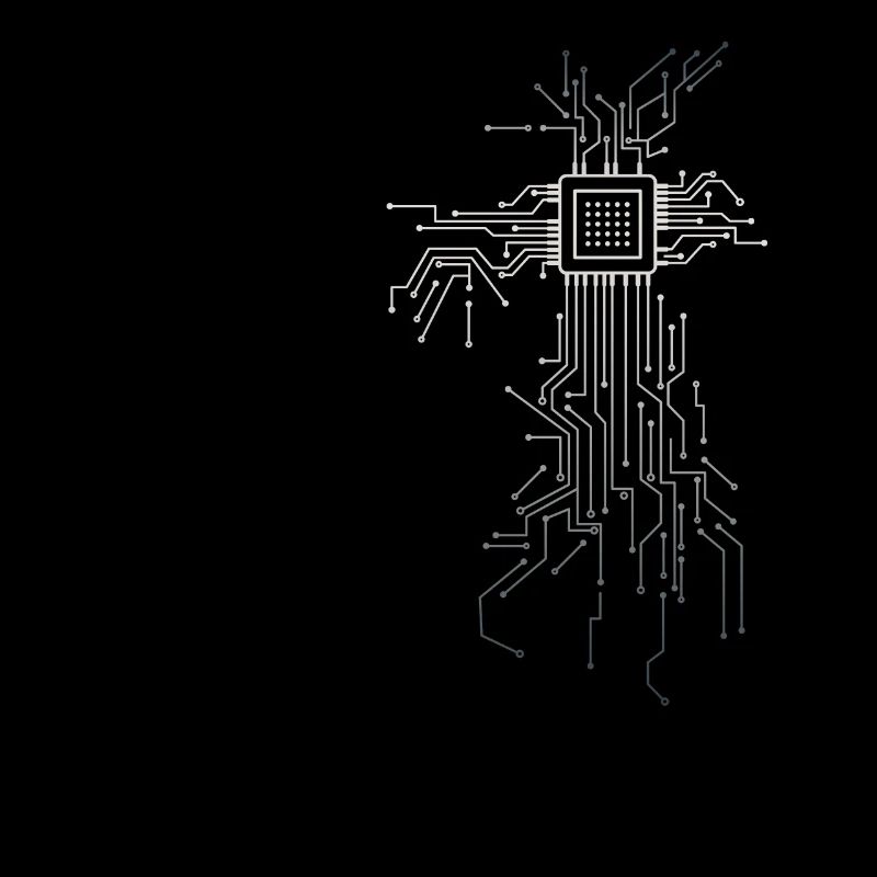 PCB circuit boards layout CPU heart computer admin
