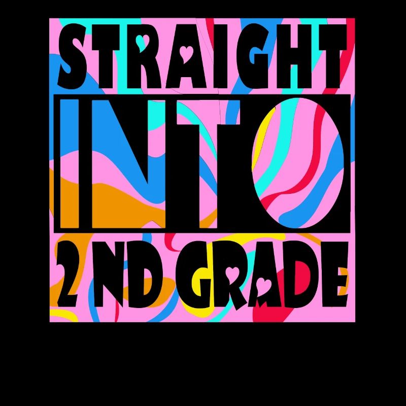 Directly into the 2 grade student schoolgirl