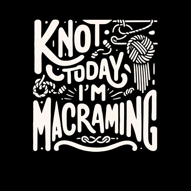 Creative macrame artist Funny macrame