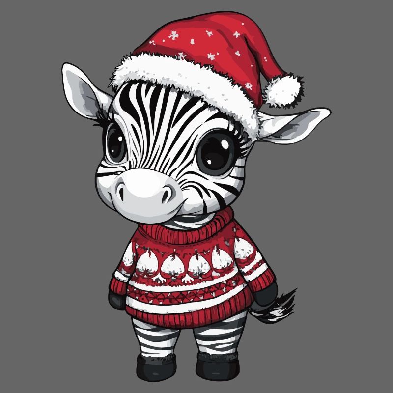 Zebra Weihnachten Comic