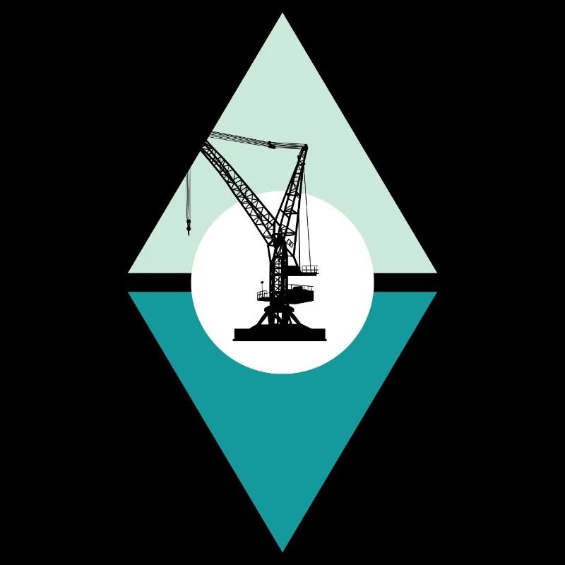 Construction site crane
