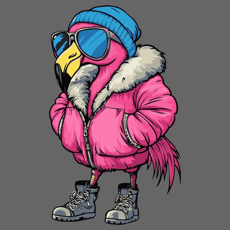 Flamingo Winter Comic