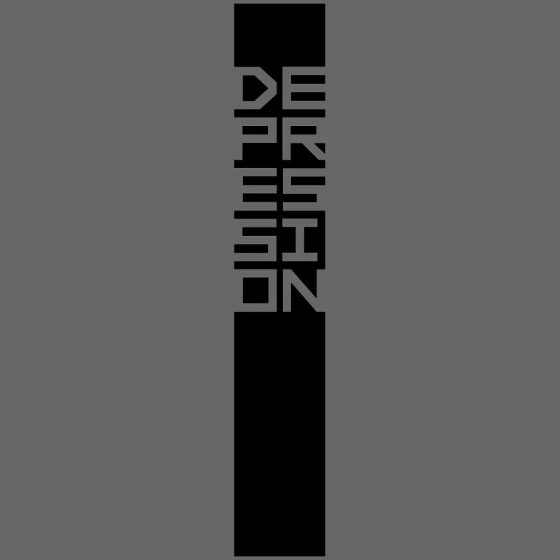 Text Balken Depression