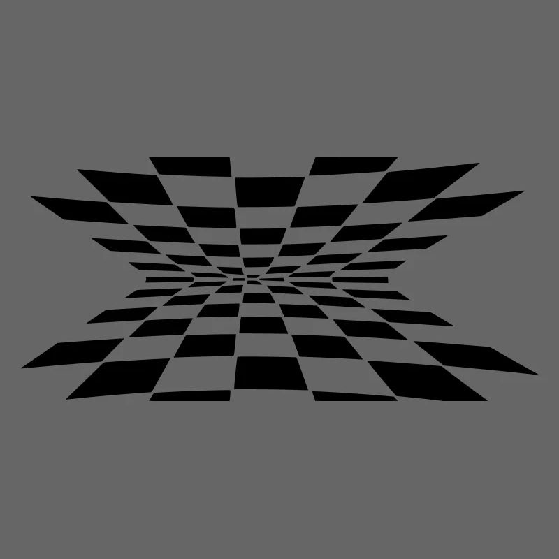 3D cube pattern black