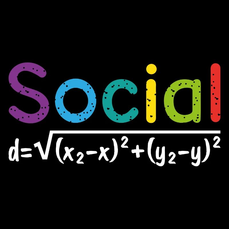 Social Mathe Schule Geschenk Nerd Lehrer