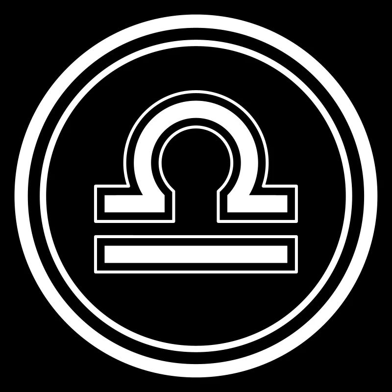 Zodiac Sign Libra Symbol Circle Vector