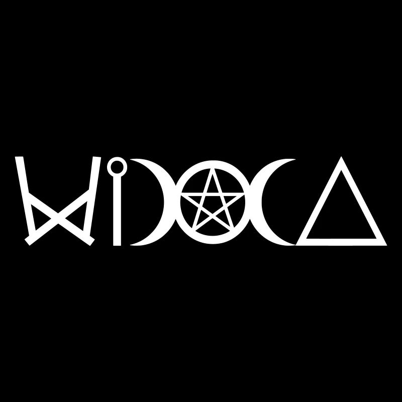 Hexen Symbole WICCA Schriftzug