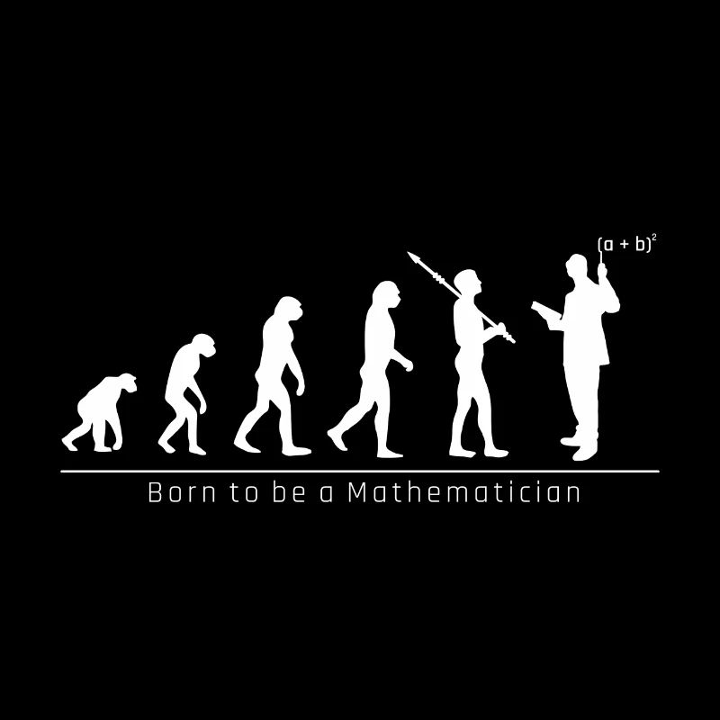 Evolution cadeau sympa mathématicien drôle