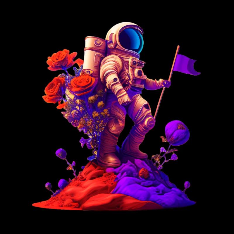 Romantisches Astronauten-T-Shirt oder Sweatshirt
