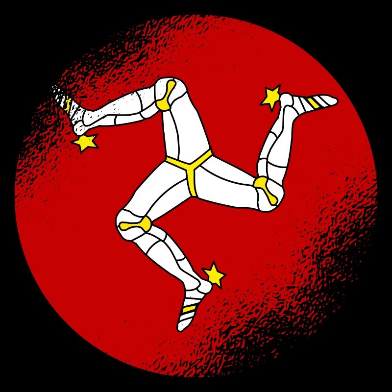 Drapeau de l’île de Man Triskele Drapeau de l’île de Man