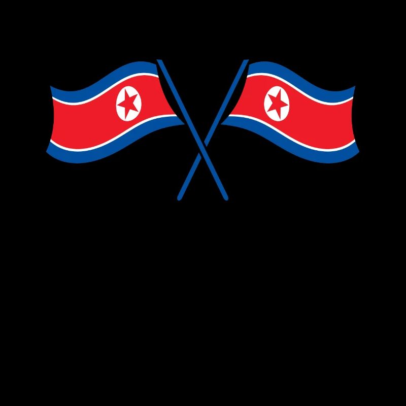 Corée du Nord Drapeau Corée Drapeau Asie