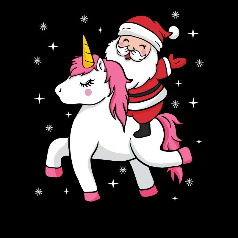 Weihnachtsmann Einhorn Nikolaus Weihnachtsgeschenk