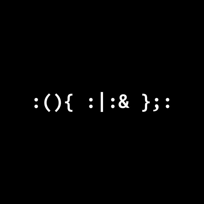 Bash Fork Bomb - Text für Unix / Linux-Hacker